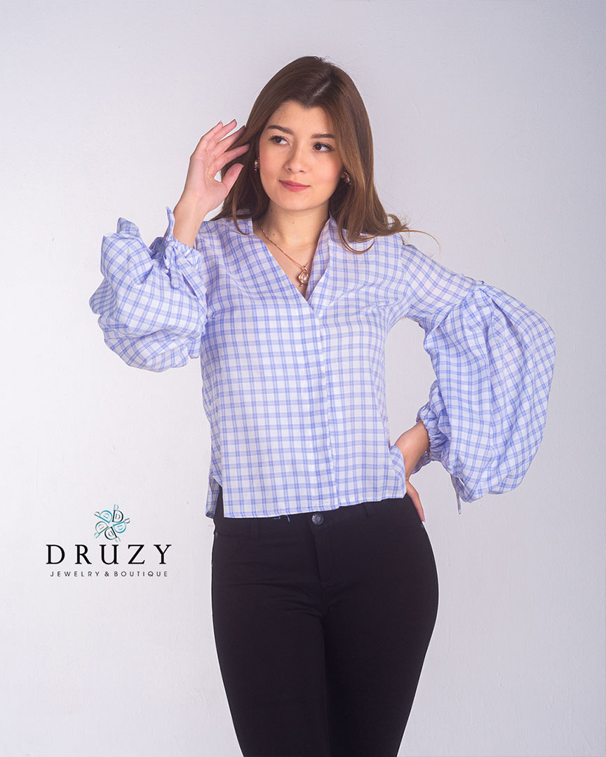 Blusa mangas farol
