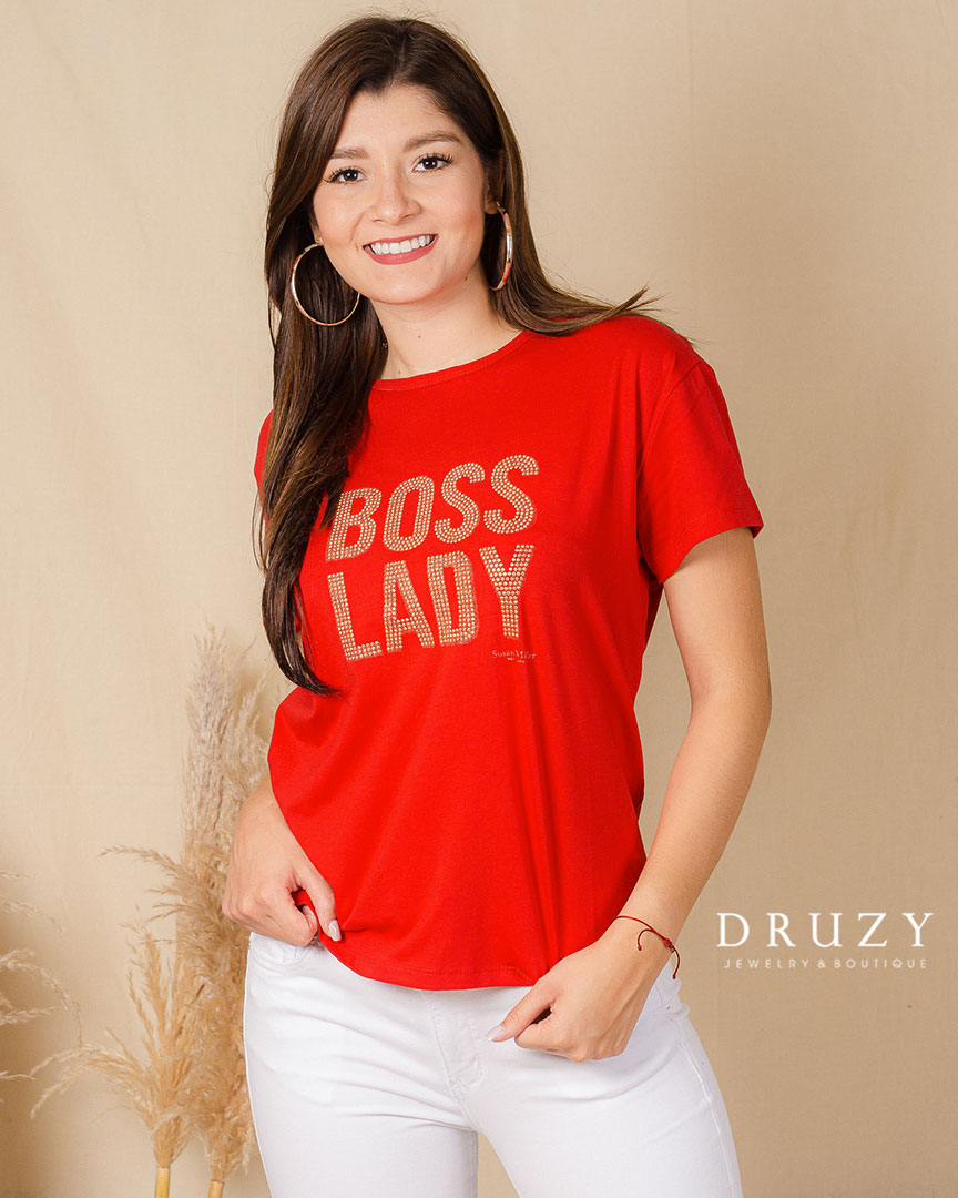 Camisa Roja Boss Lady
