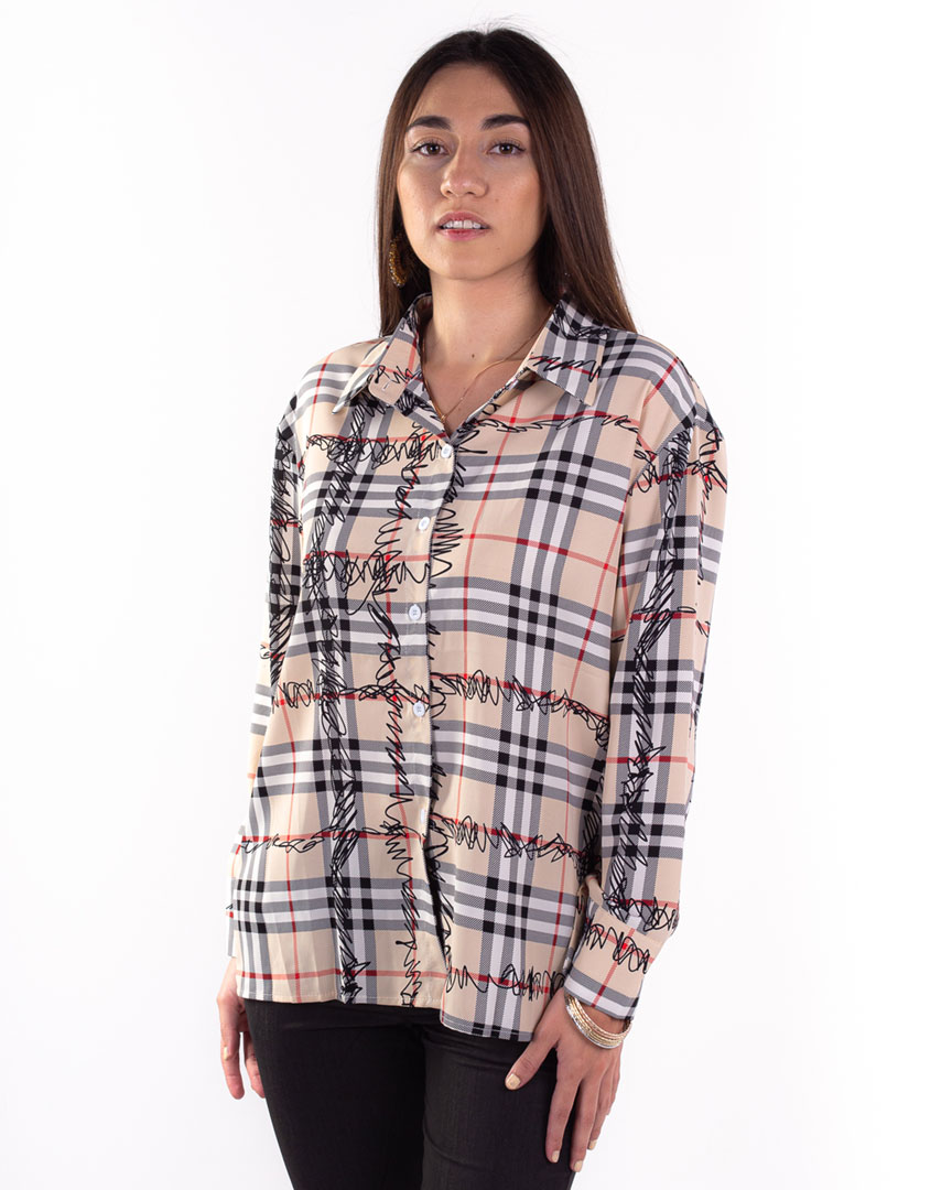 Camisa botones tartan-check