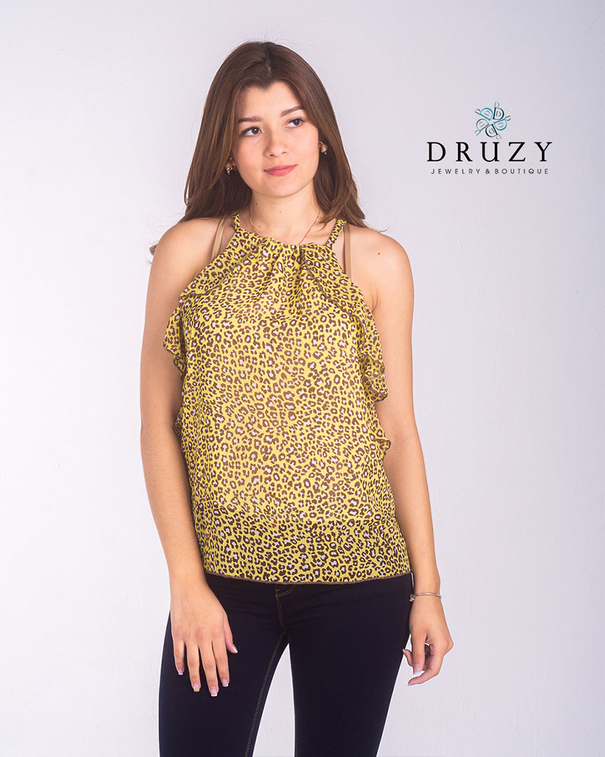 Blusa escote halter